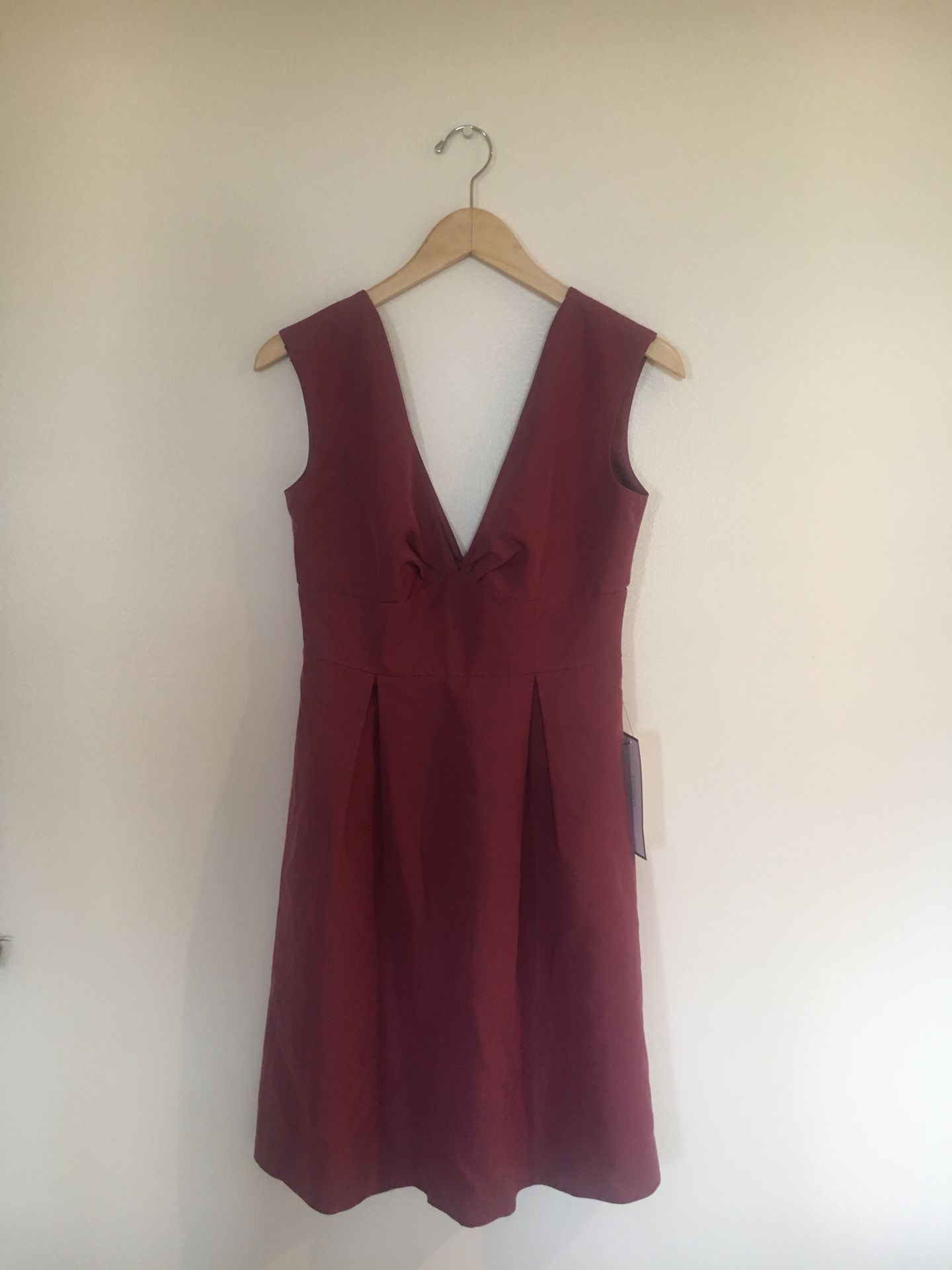J Crew purple v neck dress size 4