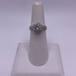 White Gold CZ Ring