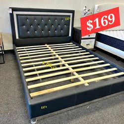 BRAND NEW QUEEN PLATFORM BED FRAME ONLY $169
