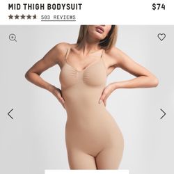 Skims Mid Thigh Bodysuit Small 