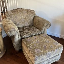 Chair and Ottoman 