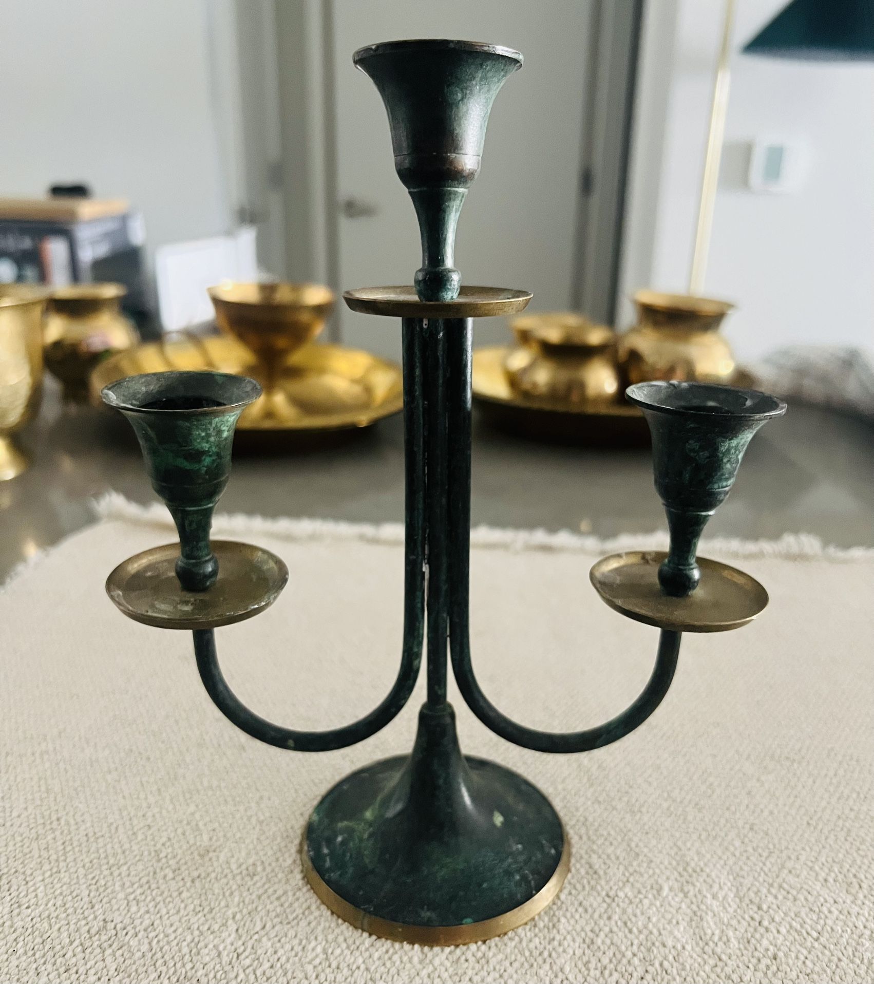 Vintage Brass Candelabra 