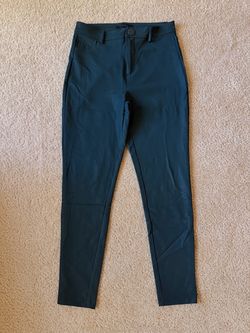 Deep Teal High-Waisted Skinny Pants