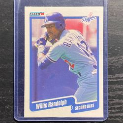 1990 Fleer Willie Randolph Baseball Card #406 