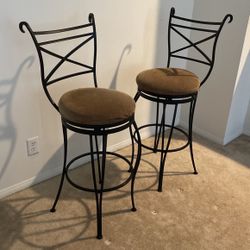 Stool Chair Swivel With Back Rest