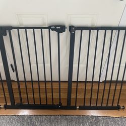 Frisco brand black baby (or pet) gate. (3 available)