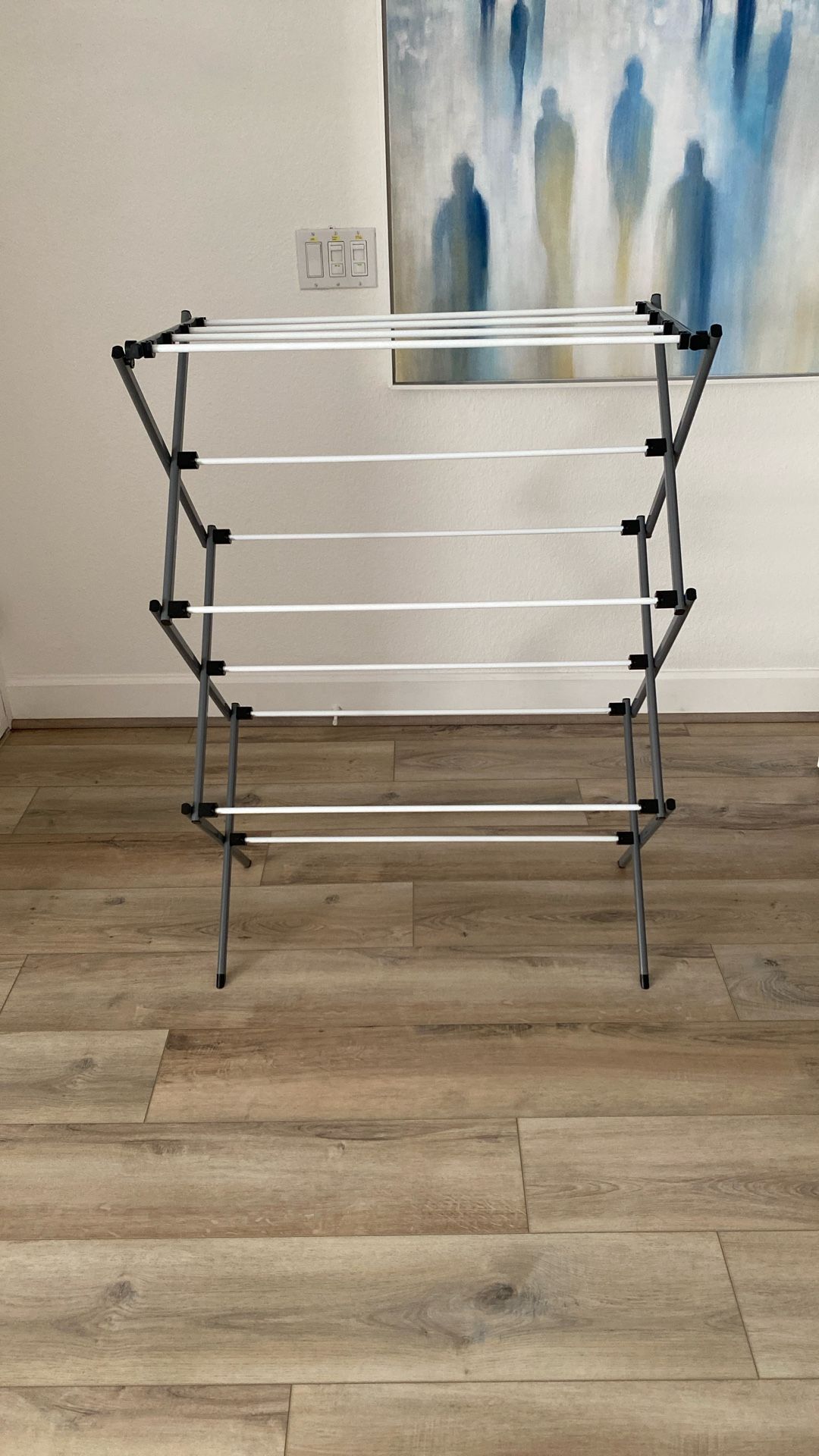 3 Tier Expandable Collapsing Foldable Laundry Rack, Heavy Duty, Available until 12/8/15