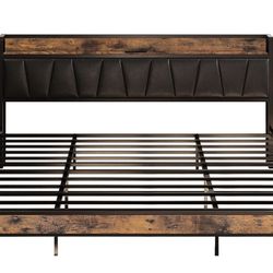 King Bed Frame – Heavy Duty, Like New – $85