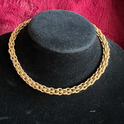 Gold Chain Choker Necklace 