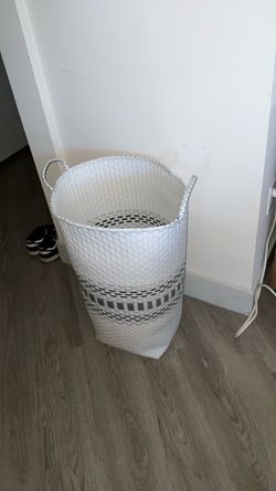 White Laundry basket