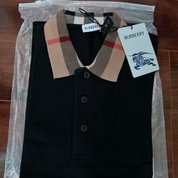 Black Burberry Polo 