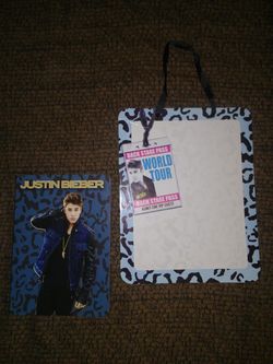 Justin Bieber Writing Board & Notebook