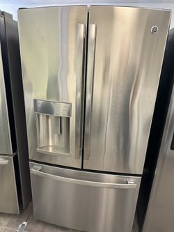 French Doors GE Refrigerator