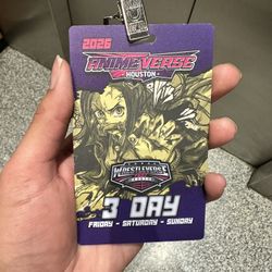 3 day Pass To Animeverse Fest