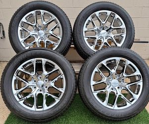 20” chrome snowflake wheels/tires