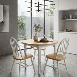 3 Classic Wood Chairs Charming, Sturdy & Versatile (No table included) Windsor Spindle Back

Add a touch of timeless classic character to your home