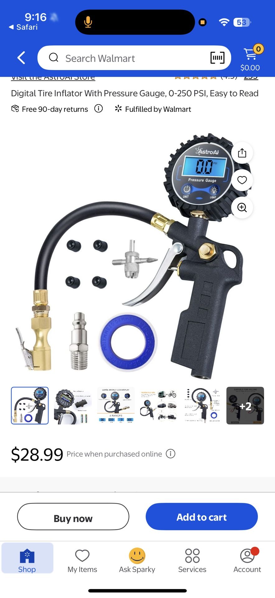 Digital Tire Inflator/Guage 