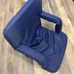 Portable Reclining Seat with Armrest Blue