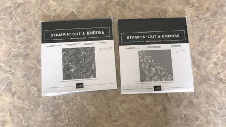 Stampin up 3D embossing folders $10.00 each