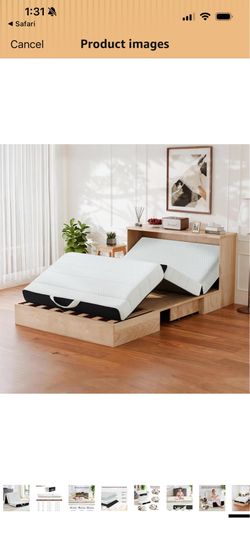 Trifold memory foam full size mattress
