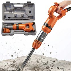 21L/S Air Hammer 14J Pneumatic Hammer Shovel Heavy-Duty Air Chisel with 12” Hammer Chisel Attachment for Concrete Breaking & Rust Cleaning