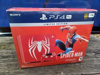 PS4 PRO SPIDER-MAN SPECIAL EDITION SYSTEM AND GAME $500 FINAL PRICE READ DESCRIPTION AND SEE ALL PICTURES