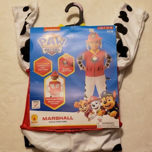 Paw Patrol Toddler Costume (3-4years)