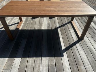 Wood dining table