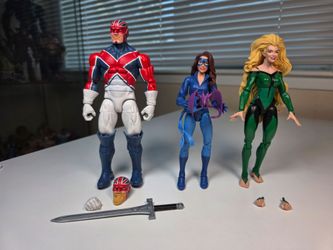 Marvel Legends X-Men 6" Excalibur 3-Pack Meggan Captain Britain Shadowcat