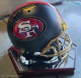 San Francisco 49ers Helmet with COA