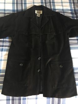 Suede men’s coat