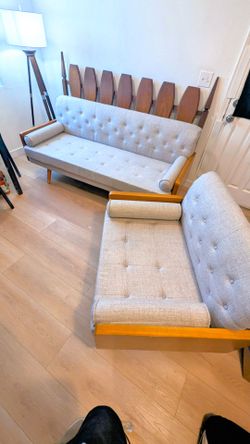 Couch + club chair