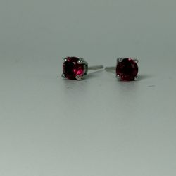 Garnet Stud Earrings