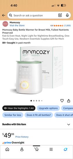 New Momcozy Bottle Warmer