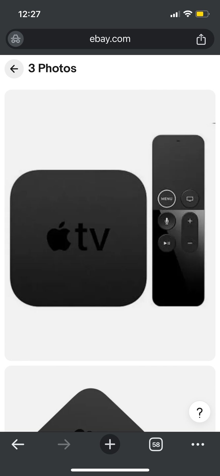 Apple TV (4th Generation) 32GB HD Media Streamer - Black (MR912LL/A)