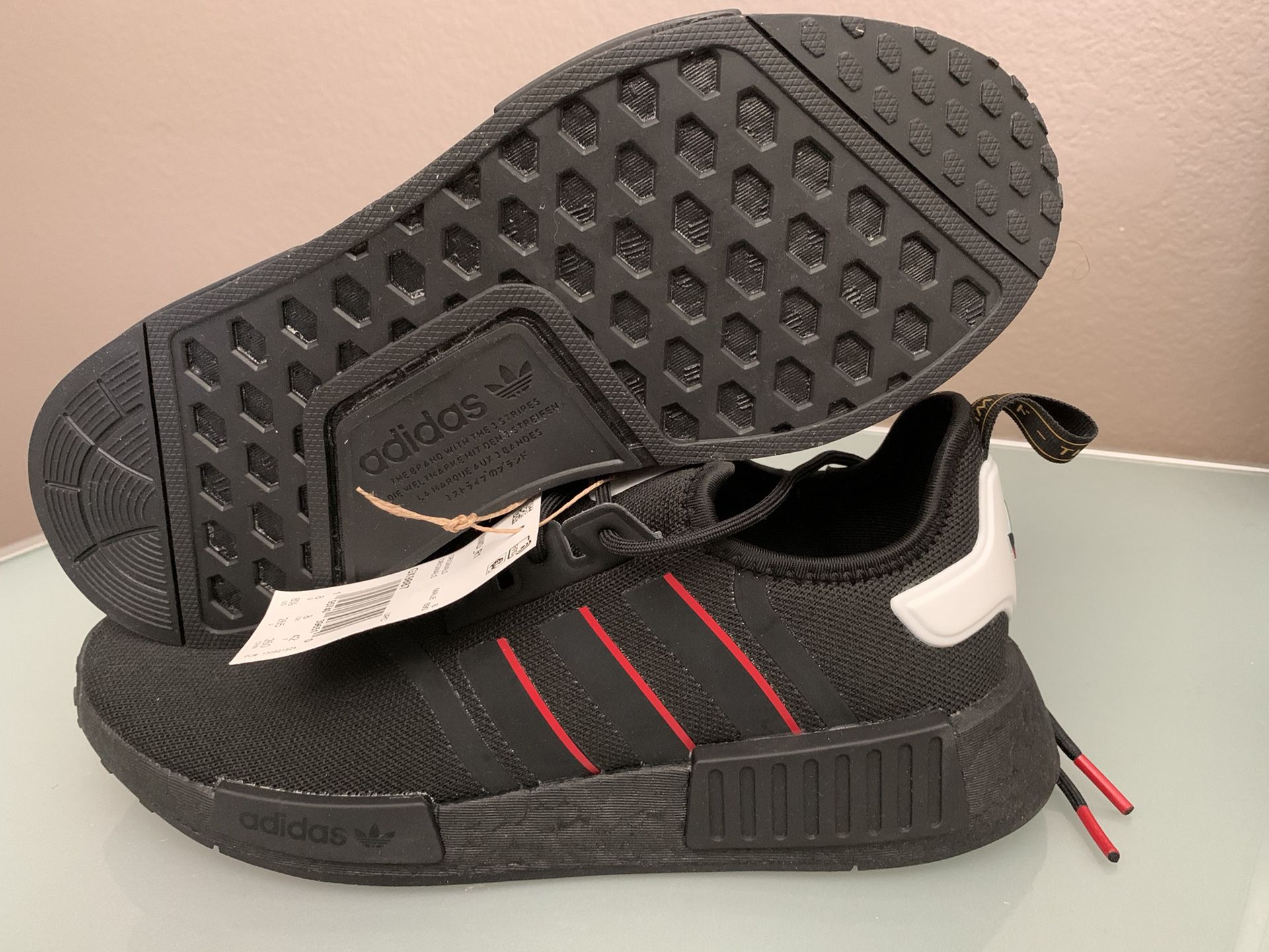 adidas gazelle silver green womens adidas Nmd R1 Cloud White Acid Red (Women's)