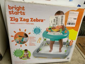 Bright star zig zag zebra baby walker