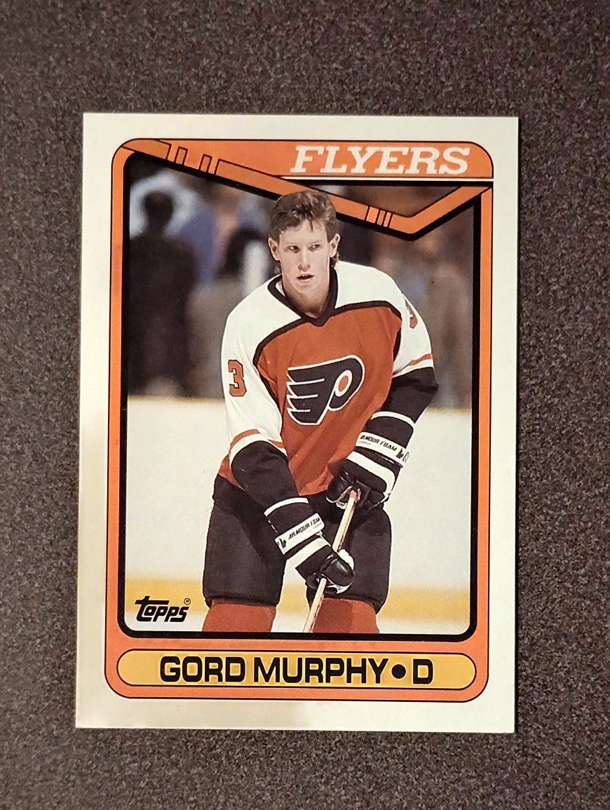 1990 Topps Gord Murphy Philadelphia Flyers #302 Rookie RC Hockey Card Vintage Collectible NHL