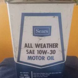 Sears Vintage Oil Can 