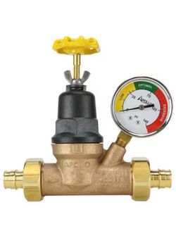 Apollo Valves EPXPRV34WG Water Pressure Regulator w/Gauge, 3/4 , Bronze