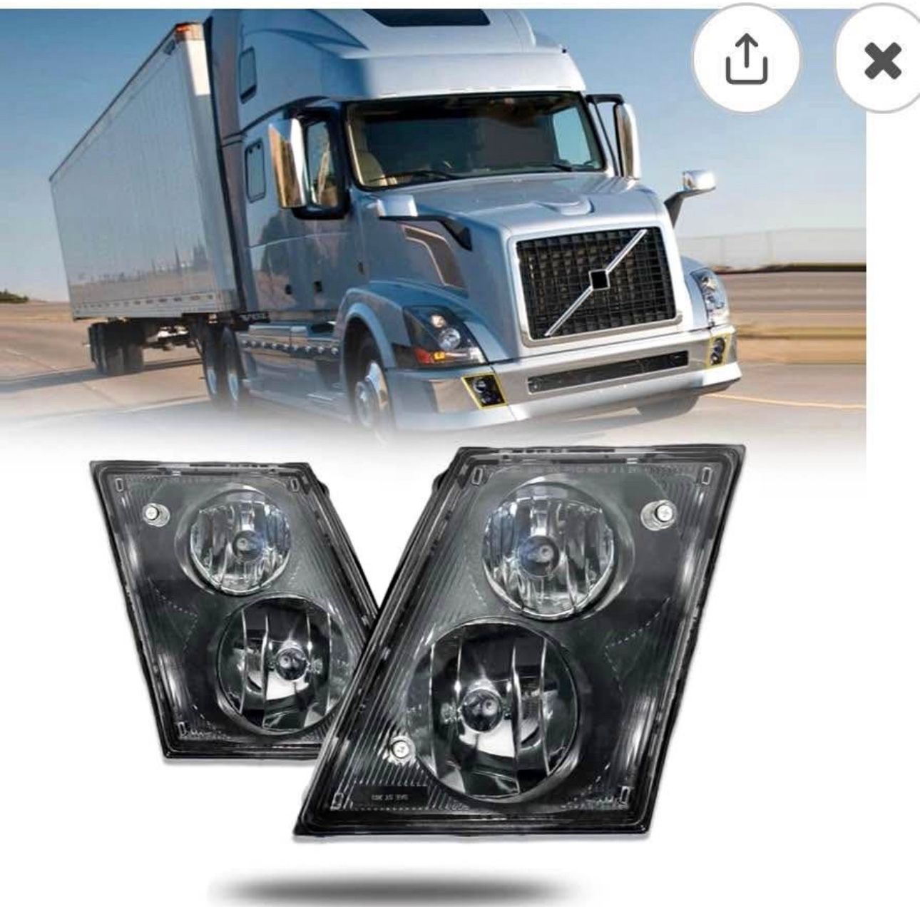 Volvo vnl 04-14 fog lights