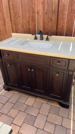 Solid Wood Bathroom Vanity Cabinet