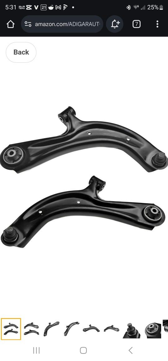 Front Lower Control Arm Compatible with Nissan