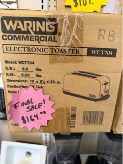 Waring WCT704 Slot Toaster w/ 4 Slice capacity