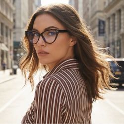 Tom Ford Eyeglasses FT5729-B 052 Women Brown Cat Eye Frames 56mm