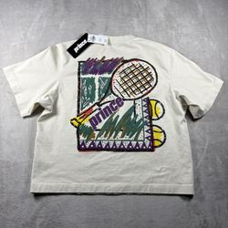 Abercrombie & Fitch Heavyweight 2.0 Prince Tennis Men’s M Beige Cropped NWT #8F