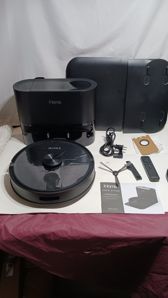 NEW iHome Self-Emptying Robot Vacuum iHRVS1PRO-3BLK AutoVac
