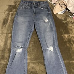 High rise Arizona blue bootcut jeans