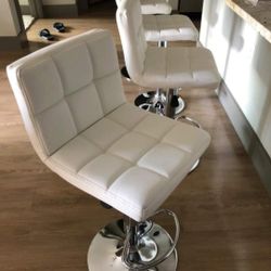 White Bar Stool Brand New