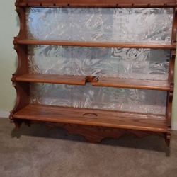 Large Mirrored Wine Shelf